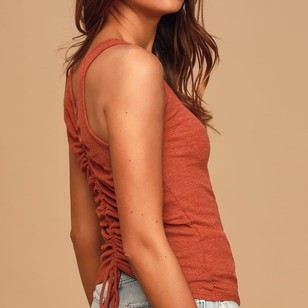 Lulus (project social) ruched back tank top